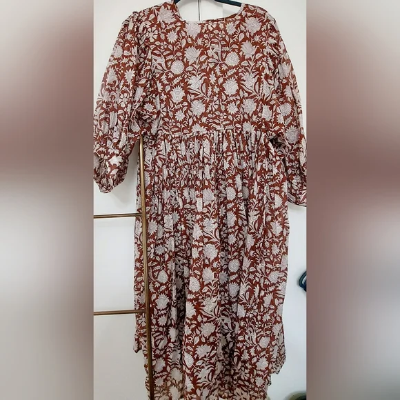 Daughters of India Kyra Midi Dress in Wine – Size XL – Make an Offer - Picture 2 of 4